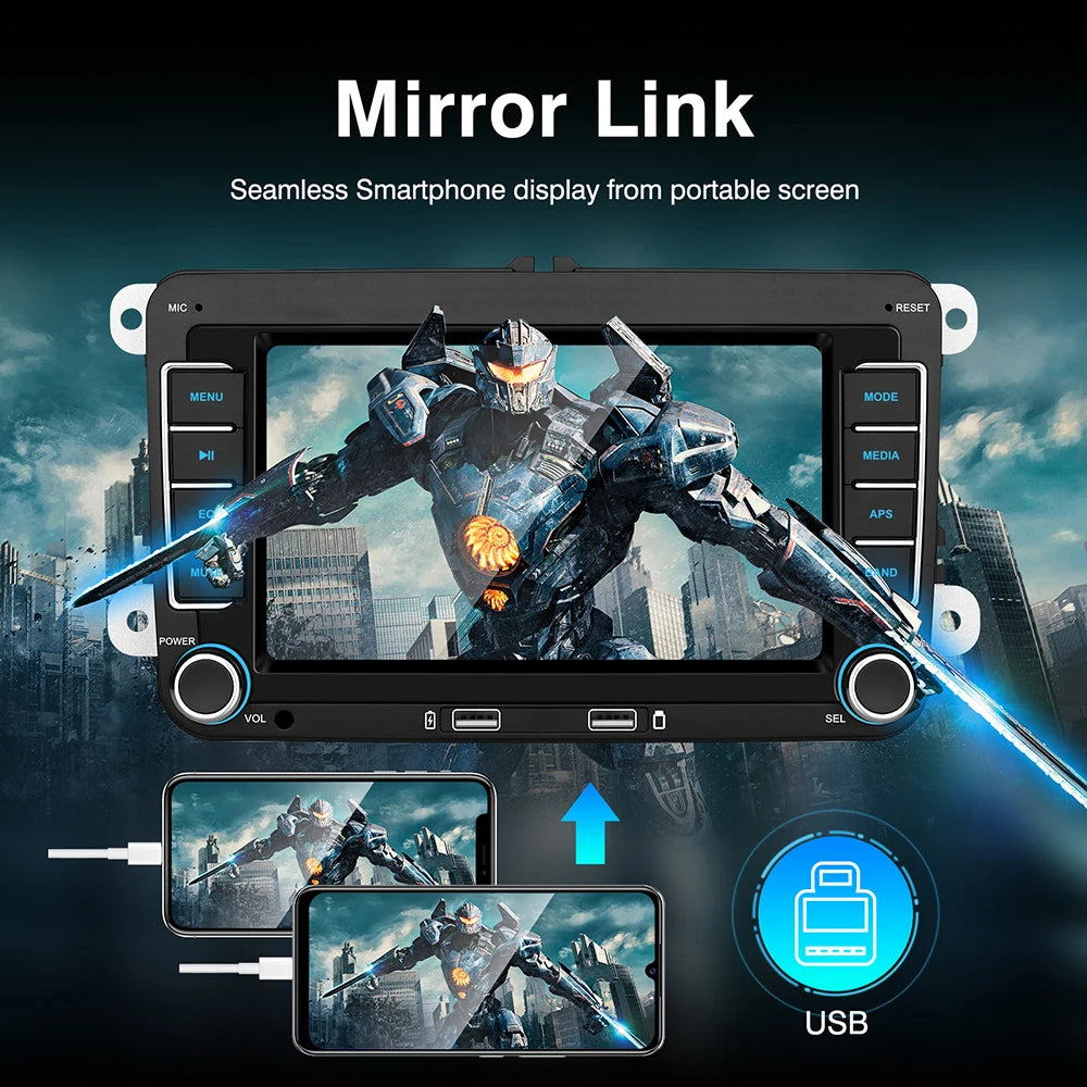 Autoradio Android Carlinko™ – CarPlay Sans Fil pour Volkswagen & Skoda