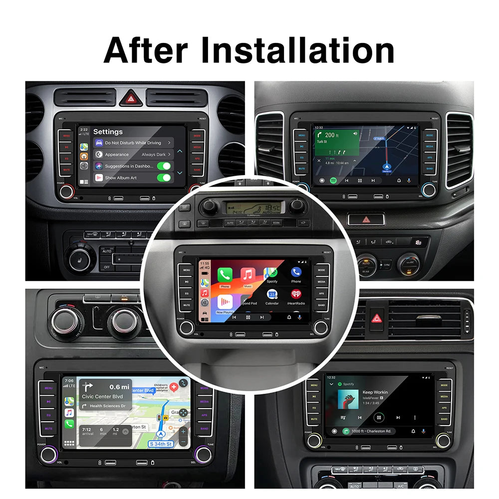 Autoradio Android Carlinko™ – CarPlay Sans Fil pour Volkswagen & Skoda