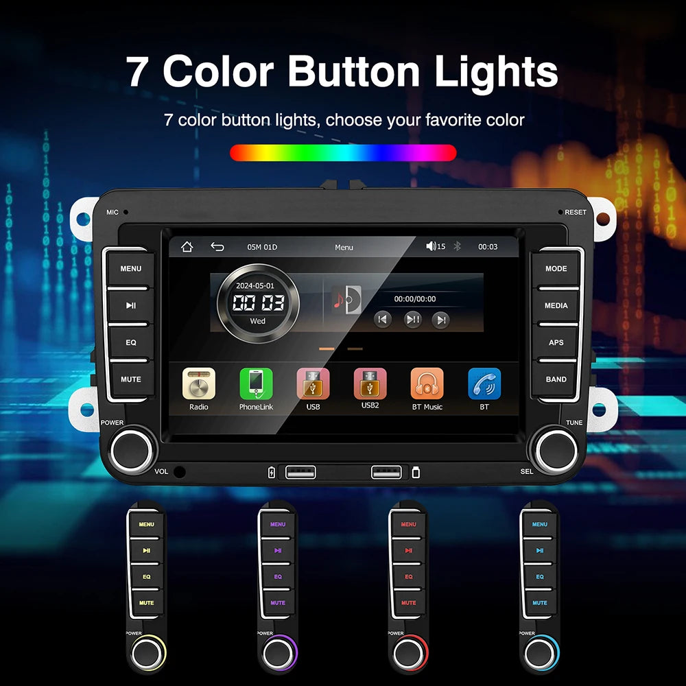 Autoradio Android Carlinko™ – CarPlay Sans Fil pour Volkswagen & Skoda