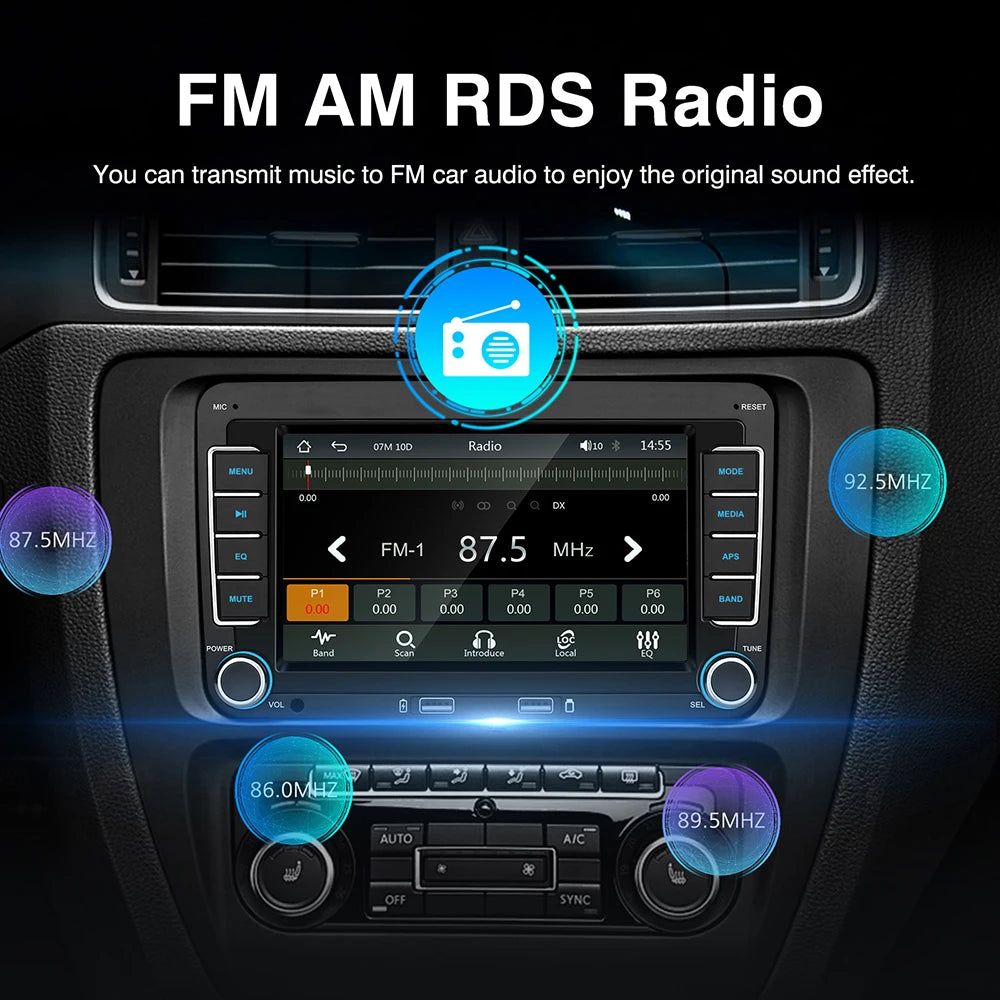 Autoradio Android Carlinko™ – CarPlay Sans Fil pour Volkswagen & Skoda