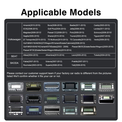 Autoradio Android Carlinko™ – CarPlay Sans Fil pour Volkswagen & Skoda